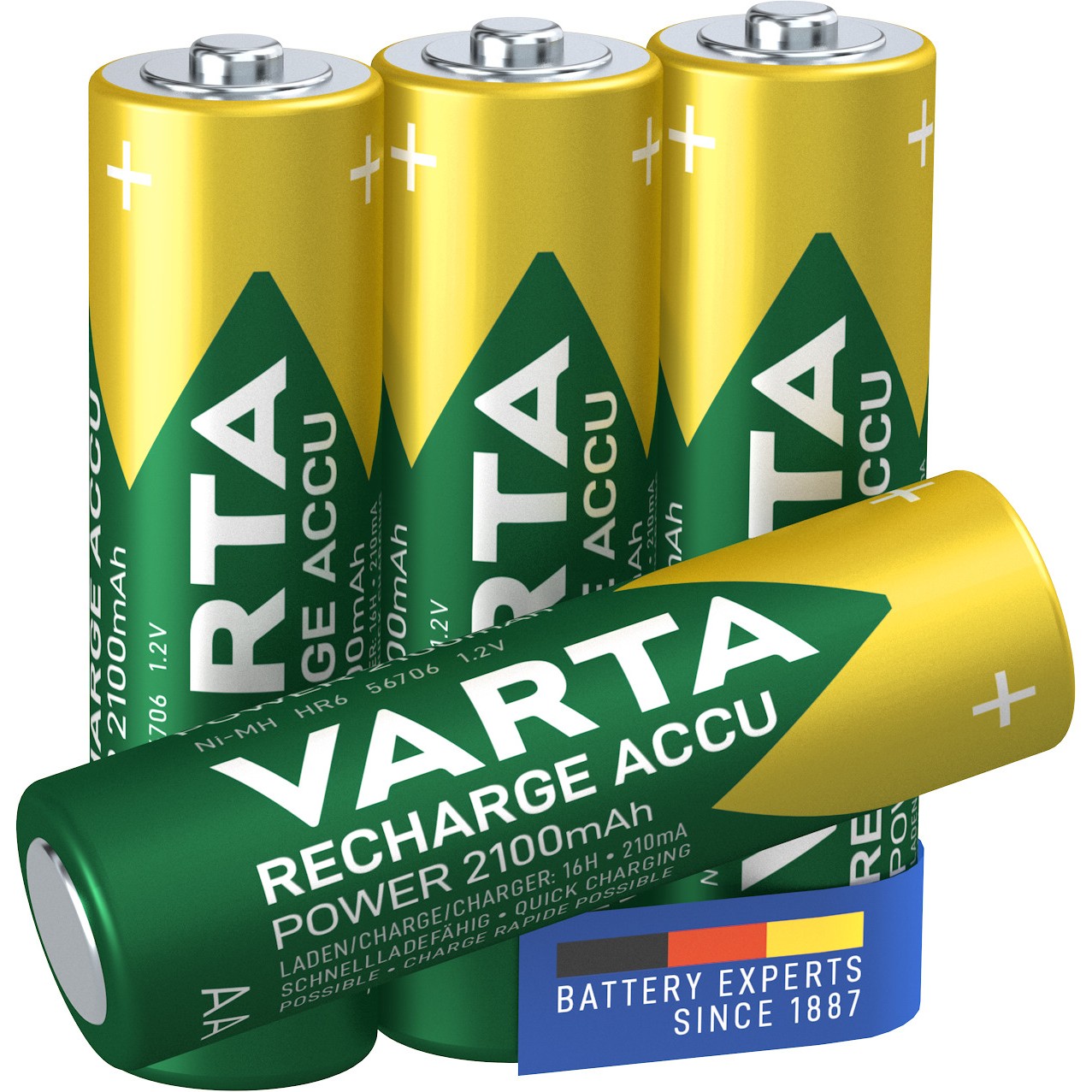 Akku AA 1.2V (HR06) *Varta* Recharge Accu - 4er-Pack Akku AA 1.2V (HR06) *Varta* Recharge Accu - 4er-Pack