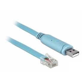 DELOCK Adapter USB2.0/A St > Seriell RS232 RJ45 St 3.0m blau DELOCK Adapter USB2.0/A St > Seriell RS232 RJ45 St 3.0m blau